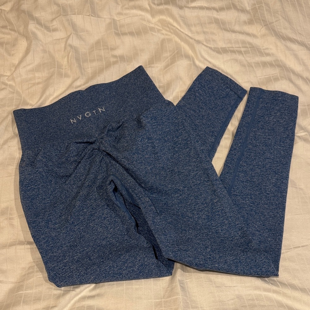 NVGTN Women's Blue Scrunch Seamless Leggings